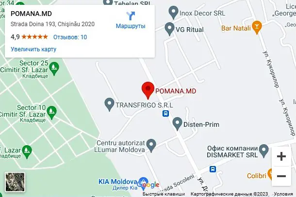 Harta locație Pomana.md